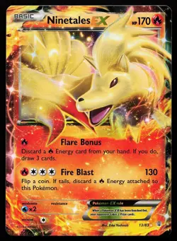Ninetales EX 13/83 Holo Generations Pokemon Card - Image 1