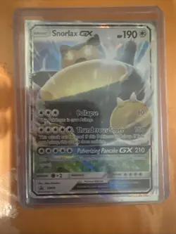 Pokemon TCG Snorlax GX SM05 Sun Moon Black Star Promo Card Near Mint Condition - Image 3