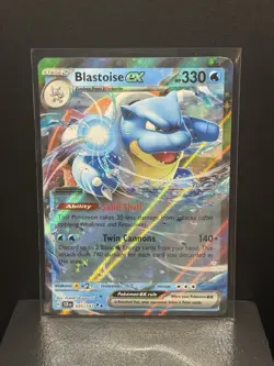 Blastoise EX 030/142 Double Rare 2024 Pokemon Stellar Crown Card NM - Image 1