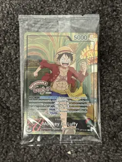 One Piece Card Luffy OP13-001 X Museum Grevin Promo New Paris Exclusive - Image 1
