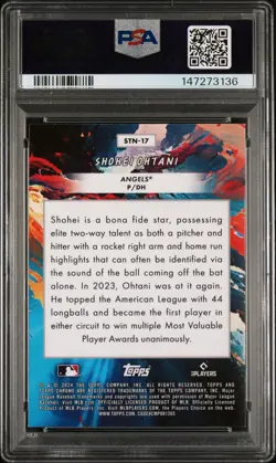 2024 TOPPS COSMIC CHROME STARS IN THE NIGHT #17 SHOHEI OHTANI PSA 9 - Image 2