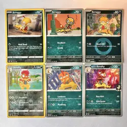 Scraggy & Scrafty Dark Type Pokemon TCG Lot 6 Holo/Nonholo Cards In English - Image 1