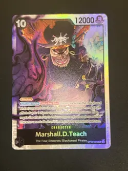 Bandai Marshall.D.Teach OP09-093 The Four Emperors SR Foil EN Alt Art one piece - Image 2