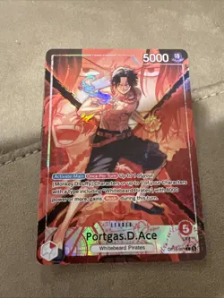 Portgas D Ace OP16-001 Leader Alternate Art The Time of Battle - Image 1