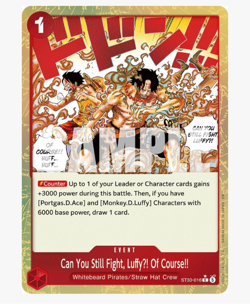 Can You Still Fight, LuffyU! Of Course!! (Parallel) - ST30-016 C Foil One Piece - Image 1