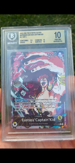 One piece Royal blood Eustass captain kid alt art leader OP10099 BGS 10 pristine - Image 1