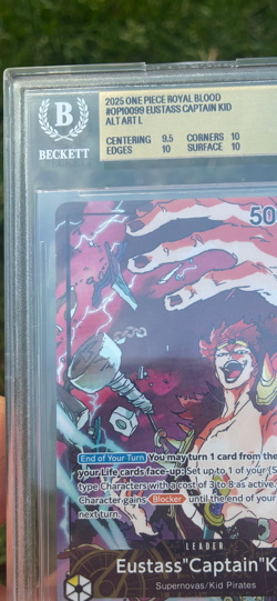 One piece Royal blood Eustass captain kid alt art leader OP10099 BGS 10 pristine - Image 2