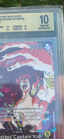 One piece Royal blood Eustass captain kid alt art leader OP10099 BGS 10 pristine - Image 3