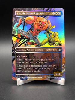 SP dr, Piloted by Peni MTG Spider-Man Uncommon Foil Borderless #199 NM+ - Image 1