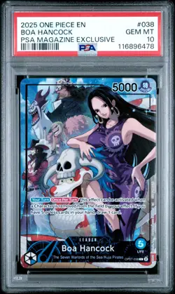 Boa Hancock (2025 PSA Magazine Promo) OP07-038 One Piece PSA 10 - Image 1