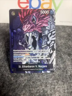 St. Ethanbaron V. Nusjuro Rare Alt (Alternate Art) OP13-080 Carrying On His Will - Image 1