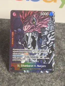 St. Ethanbaron V. Nusjuro Rare Alt (Alternate Art) OP13-080 Carrying On His Will - Image 5