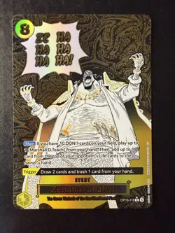 Zehahahahaha! (Alternate Art) OP16-116 One Piece TCG The Time of Battle NM - Image 1