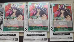 X3 Monkey.D.Luffy ST16-005 Beginners Deck Party Promo - One Piece TCG English NM - Image 1