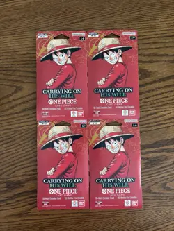 4x One Piece OP13 Awakening of the New Era Sleeved Booster Packs SEALED - Image 1
