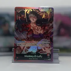 Bandai One Piece CCG Monkey D. Luffy ST10-002 Leader Full Art Holo 6000 - Image 1