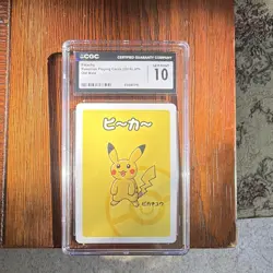 CGC 10 Pikachu Pokemon Playing Card 2019 Japanese Old Maid Set Graded - Image 1