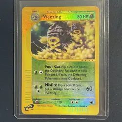 Pokemon TCG Expedition Weezing Reverse Holo Card 32/165 MP - Image 1