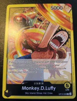 Monkey.D.Luffy OP15-098 Leader Adventure On Kami's Island One Piece Card Game - Image 1