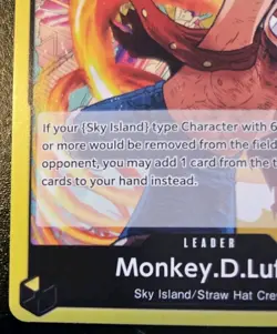 Monkey.D.Luffy OP15-098 Leader Adventure On Kami's Island One Piece Card Game - Image 4