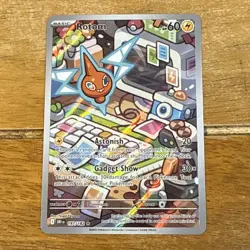 Pokemon Card Rotom 197/182 Illustration Rare Destined Rivals Near Mint - Image 1