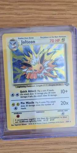 Pokemon Jolteon Holo 4/64 Jungle Card - Excellent Condition NM - Image 5