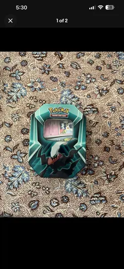 Pokemon Slaking & Zekrom Metal Mini Tin Lot of 2, full of Bulk NON holo cards - Image 2