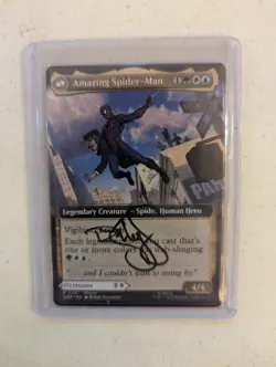 Magic The Gathering Mtg Spider-Man Disney promo Autographed x2 Both Sides - Image 4