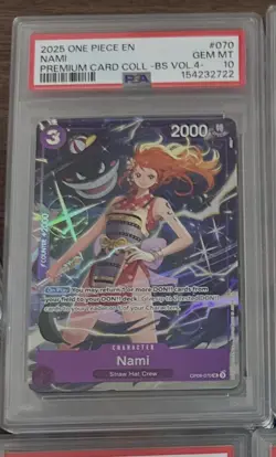 2025 ONE PIECE PREMIUM - BEST SELECTION VOL.4 - #070 “GENGAR” NAMI PSA 10 - Image 1