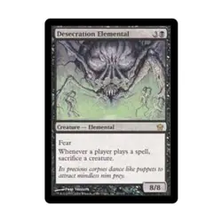 WOTC MtG Fifth Dawn Desecration Elemental (R) NM - Image 1