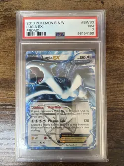 Pokemon TCG Lugia EX BW83 Promo Card Black and White PSA 7 Near Mint - Image 1