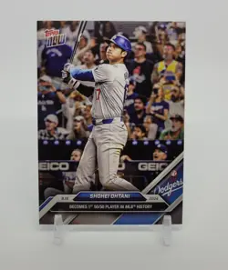 2024 Topps Now Shohei Ohtani 50/50 Milestone Card - 1st in MLB History! - Image 1