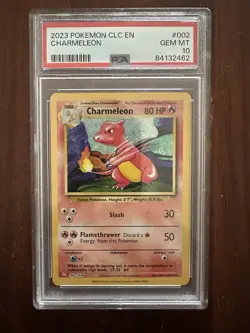 PSA 10 GEM MINT Charmeleon Holo 2023 Pokemon Classic Collection #002 - Image 2
