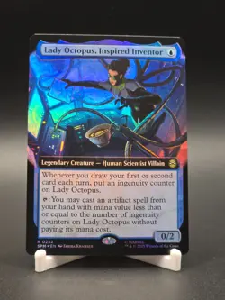 Lady Octopus, Inspired Inventor MTG Spider-Man Rare Foil Extended Art #252 NM+ - Image 1