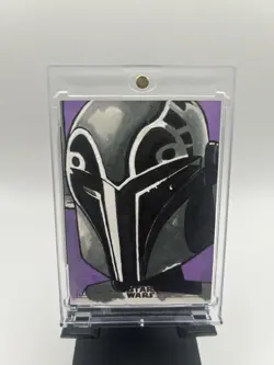2025 Topps Smugglers Outpost Sketch Card 1/1 Sabine Wren By Andrew Perkins - Image 1