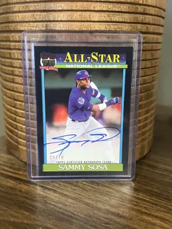 2026 Topps Series 2 Sammy Sosa 1991 All Star On Card Autograph Black /10 Cubs - Image 1