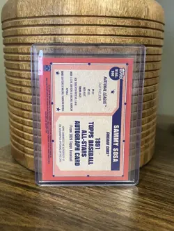 2026 Topps Series 2 Sammy Sosa 1991 All Star On Card Autograph Black /10 Cubs - Image 2