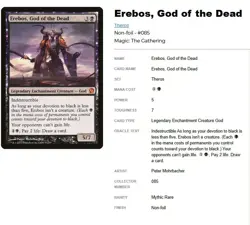 Erebos, God of the Dead - Theros - 2013 - Free Bonus Card Included!!! - Image 1