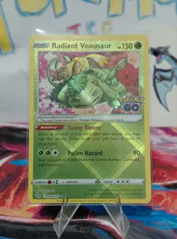 Pokemon TCG Radiant Venusaur 004/078 - Pokemon Go - English NM - Image 1