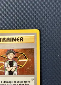 Pokemon TCG - Brock Trainer Unlimited Holo Rare - Gym Heroes WOTC 15/132 - MP - Image 3