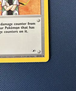 Pokemon TCG - Brock Trainer Unlimited Holo Rare - Gym Heroes WOTC 15/132 - MP - Image 4