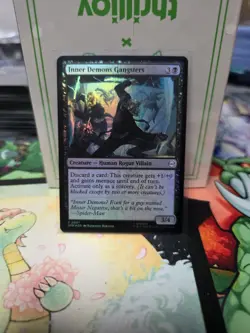 NM Foil Inner Demons Gangsters, MTG, Marvel's Spider-Man, Magic, 57 - Image 1
