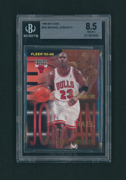1995-96 Fleer Michael Jordan Firm Foundation #323 BGS 8.5 NM-MT+ GREATEST EVER - Image 1