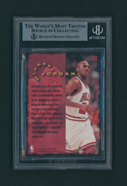 1995-96 Fleer Michael Jordan Firm Foundation #323 BGS 8.5 NM-MT+ GREATEST EVER - Image 2