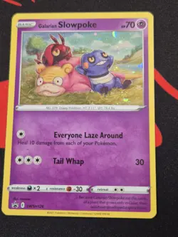 Galarian Slowpoke SWSH126 Black Star Promo Evolving Skies Blister Pokemon Card - Image 1