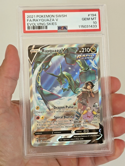 Rayquaza V Alt Art 194/203 Evolving Skies PSA 10 GEM MINT 2021 Pokemon SWSH FA - Image 5