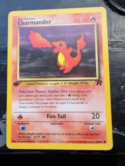 Pokemon TCG Charmander 50/82 Team Rocket 1st Edition Card - Image 1