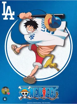 2026 ONE PIECE LOS ANGELES DODGERS MONKEY D LUFFY DON CARD PROMO 7/2/26 PRESALE - Image 1