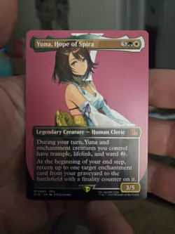 Yuna, Hope of Spira Borderless - Mythic - Final Fantasy MTG #0404 - Image 1