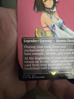 Yuna, Hope of Spira Borderless - Mythic - Final Fantasy MTG #0404 - Image 2